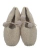 Sleeper Shearling Faux Fur Trim Flats
