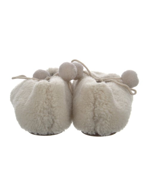 Sleeper Shearling Faux Fur Trim Flats