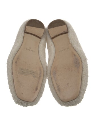 Sleeper Shearling Faux Fur Trim Flats