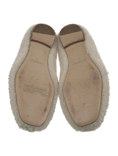 Sleeper Shearling Faux Fur Trim Flats