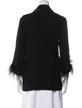 Sleeper Three-Quarter Sleeve Button-Up Top