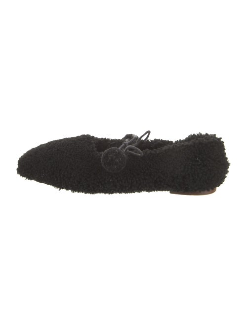 Sleeper Shearling Pom-Pom Embellishments Loafers