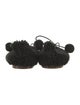 Sleeper Shearling Pom-Pom Embellishments Loafers