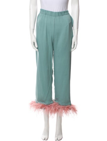 Sleeper Loungewear Feather Trim Pajamas S