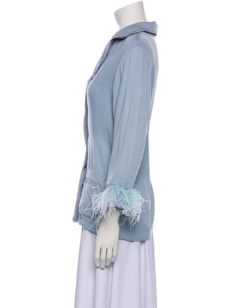 Sleeper Feather Trim Pajamas