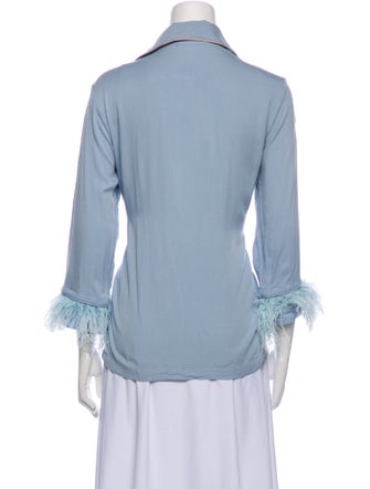 Sleeper Feather Trim Pajamas