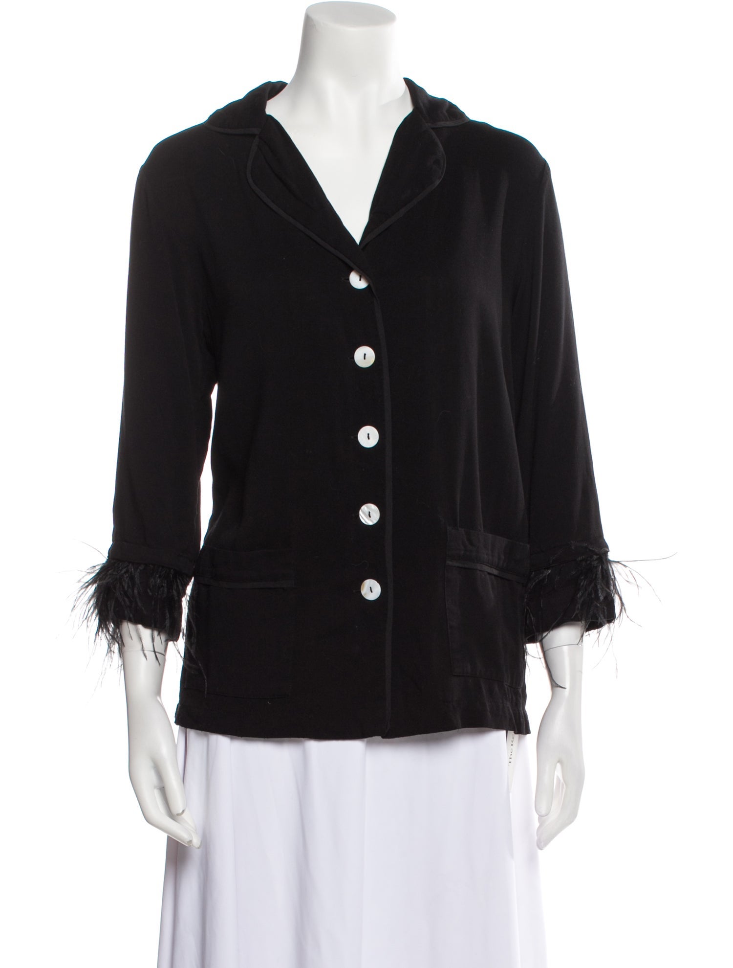 Sleeper Feather Trim Pajamas