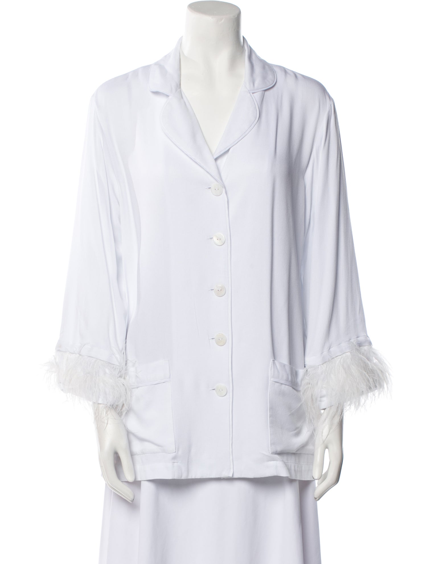 Sleeper Feather Trim Pajamas