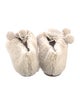 Sleeper Fur Faux Fur Trim Flats