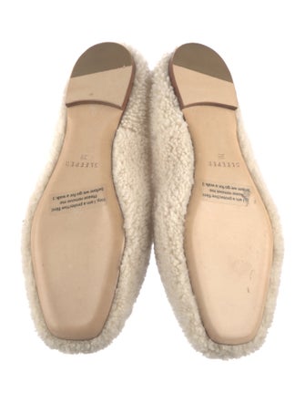 Sleeper Fur Faux Fur Trim Flats