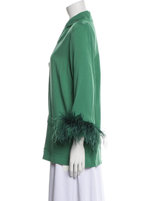 Sleeper Feather Trim Pajamas