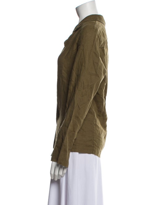 Sleeper Linen Long Sleeve Button-Up Top
