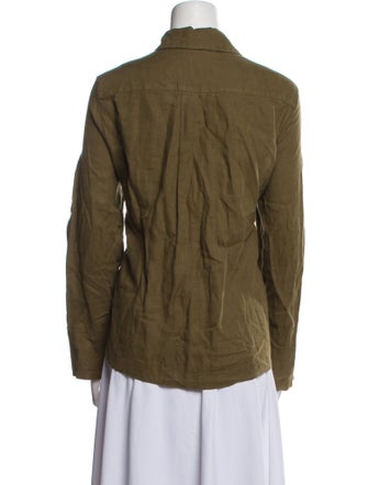 Sleeper Linen Long Sleeve Button-Up Top