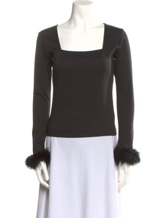 Sleeper Square Neckline Long Sleeve Top