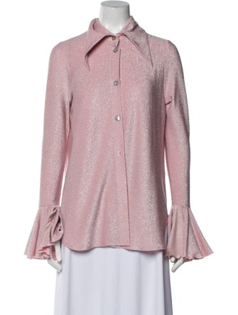 Sleeper Long Sleeve Button-Up Top