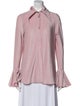 Sleeper Long Sleeve Button-Up Top