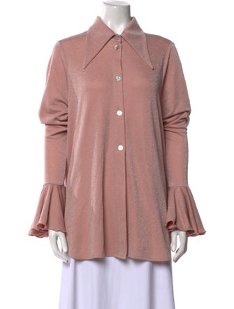 Sleeper Long Sleeve Button-Up Top