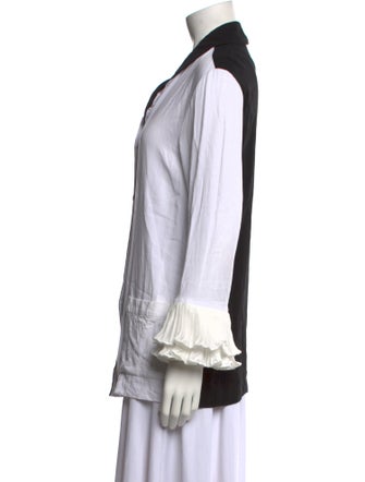 Sleeper Long Sleeve Button-Up Top