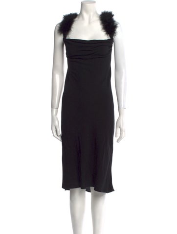 Sleeper Dresses Square Neckline Midi Length Dress XS