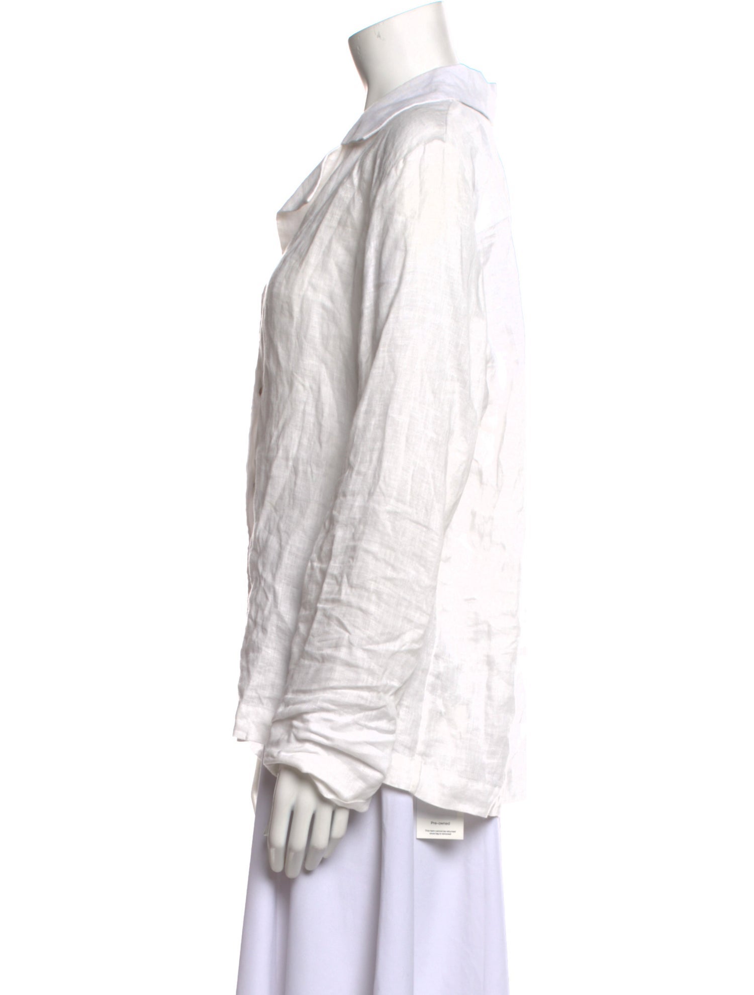 Sleeper Linen Long Sleeve Button-Up Top