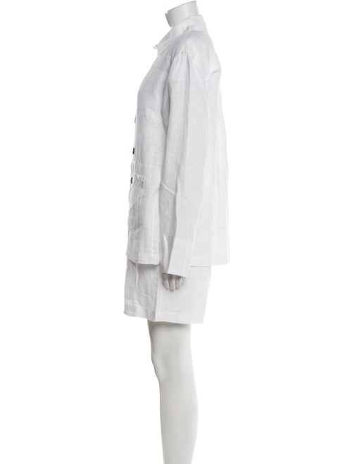 Sleeper Linen Ruffle Embellishment Short Set