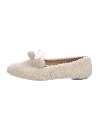 Sleeper Shearling Fur Trim Flats