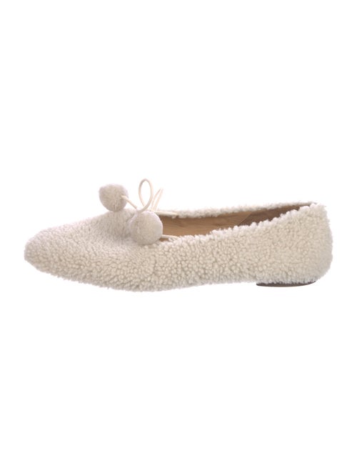 Sleeper Shearling Fur Trim Flats
