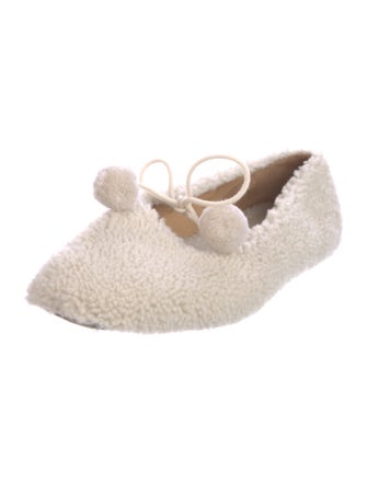 Sleeper Shearling Fur Trim Flats