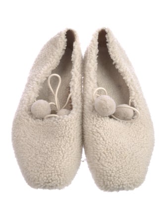 Sleeper Shearling Fur Trim Flats