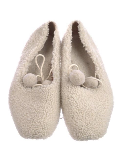 Sleeper Shearling Fur Trim Flats