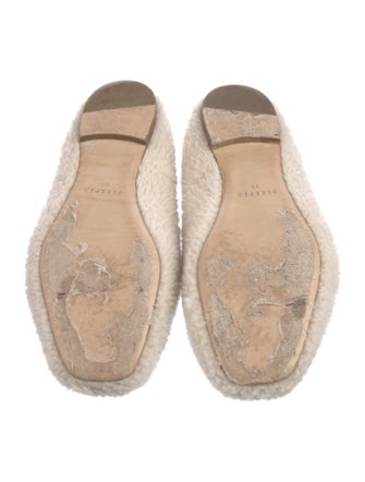 Sleeper Shearling Fur Trim Flats