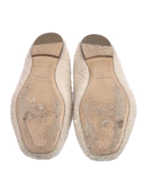 Sleeper Shearling Fur Trim Flats