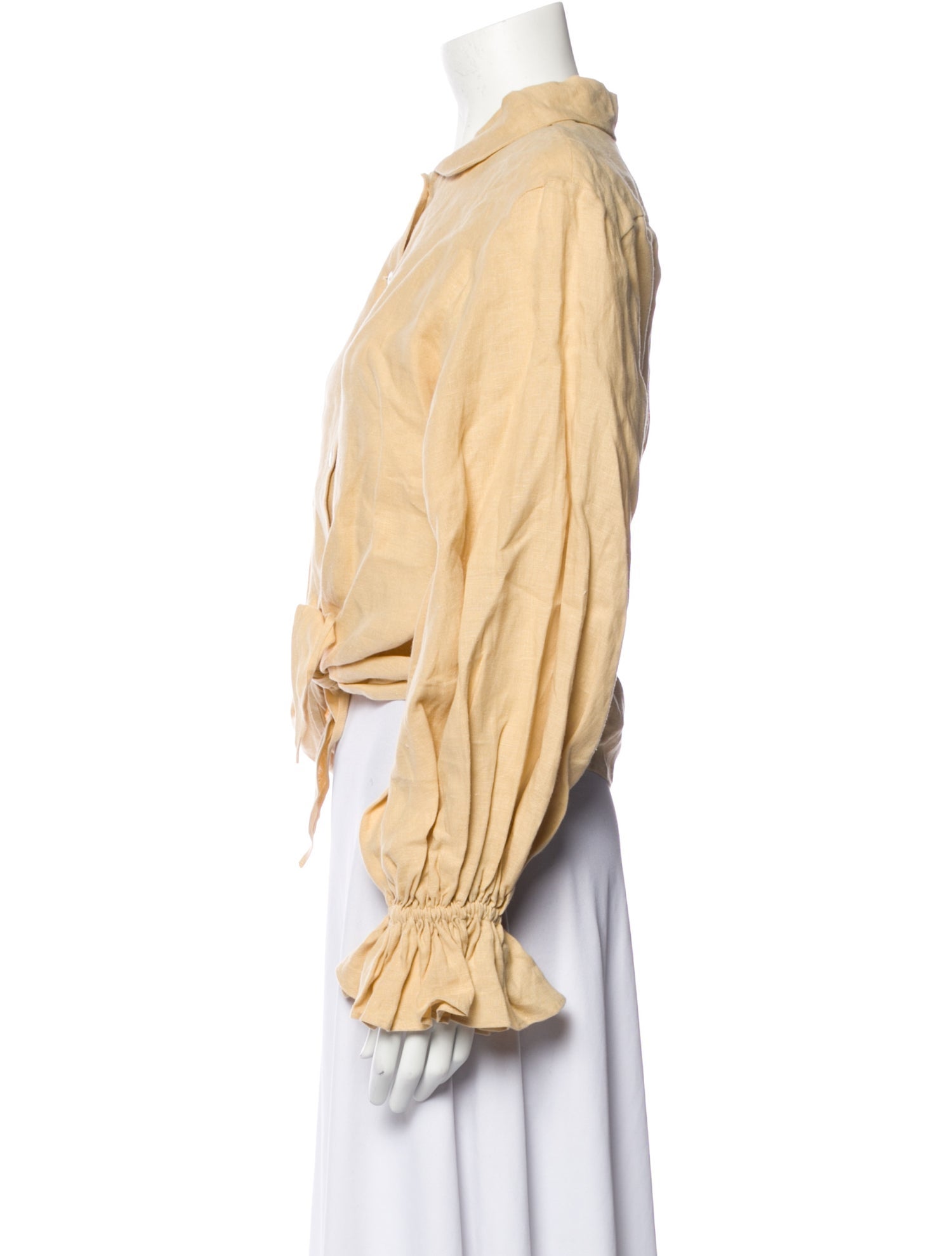 Sleeper Linen Long Sleeve Crop Top w/ Tags