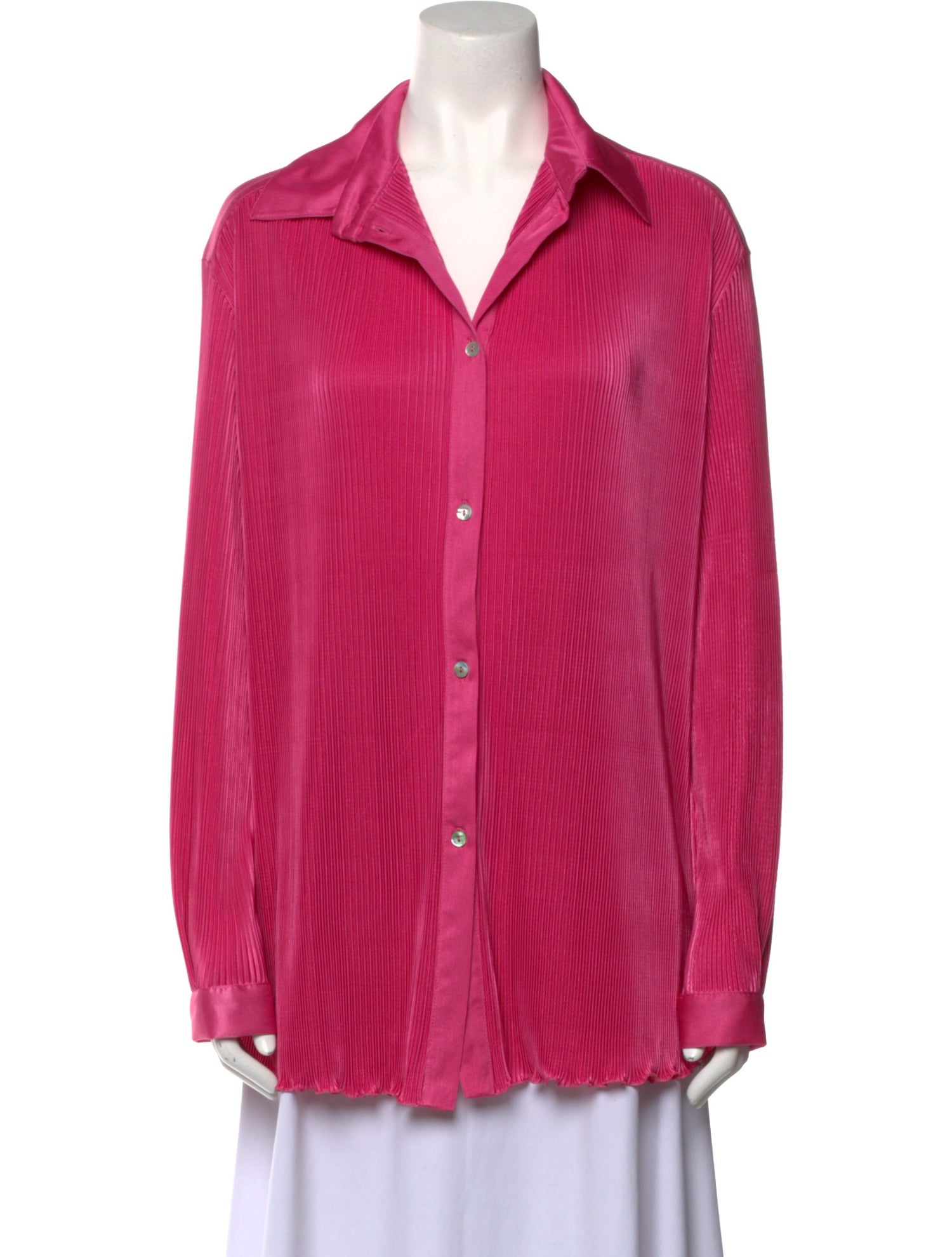 Sleeper Long Sleeve Button-Up Top