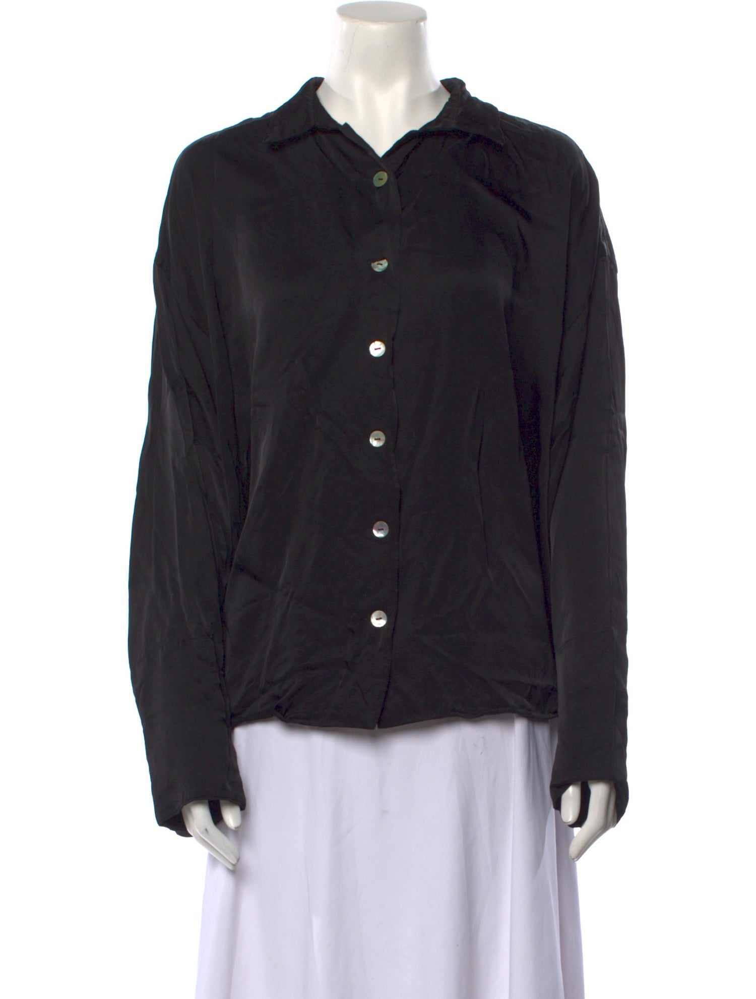 Sleeper Long Sleeve Button-Up Top