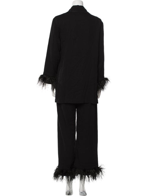 Sleeper Feather Trim Pant Set