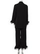 Sleeper Feather Trim Pant Set
