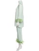 Sleeper Silk Feather Trim Pant Set