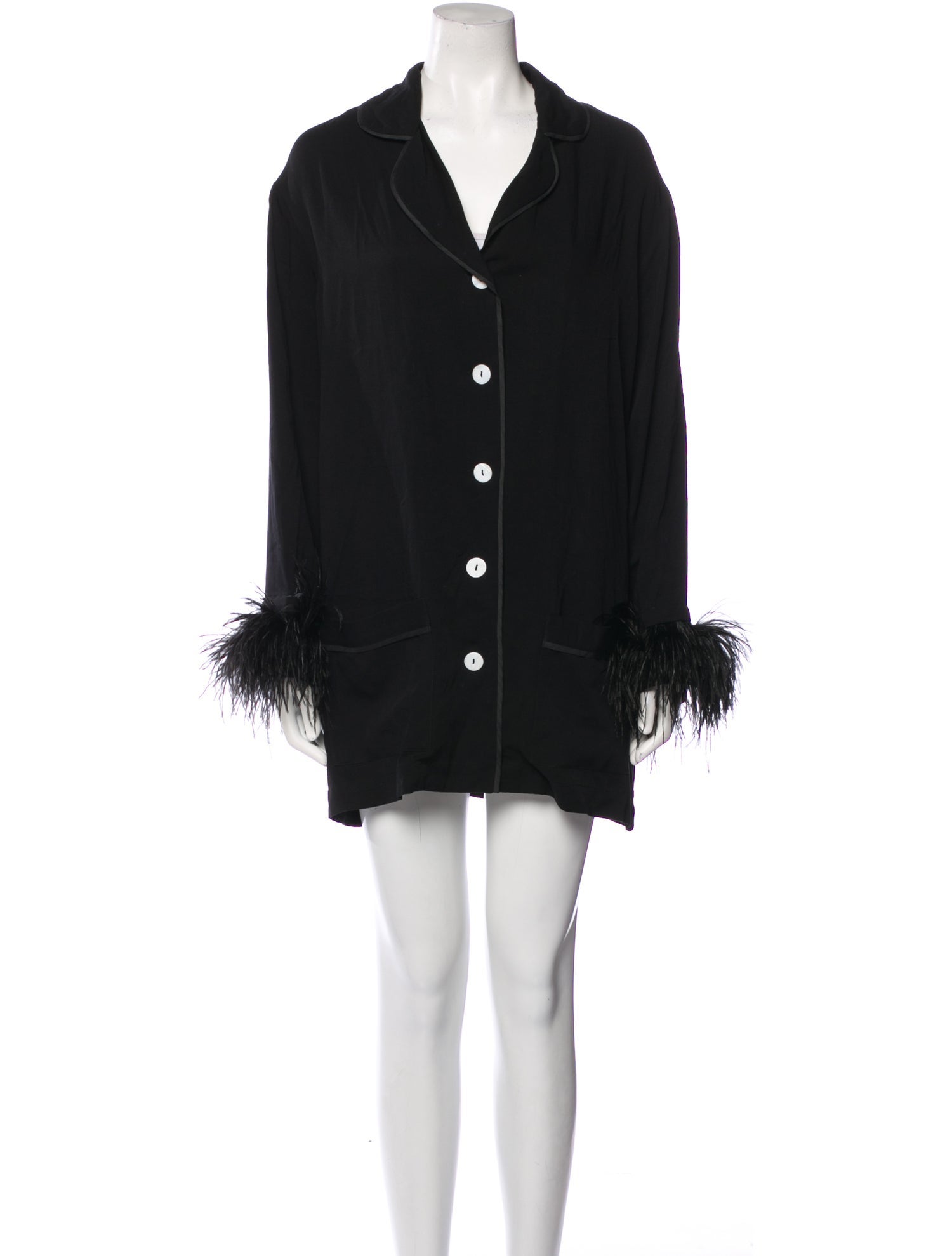 Sleeper Feather Trim Pajamas