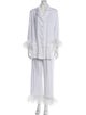 Sleeper Feather Trim Pant Set