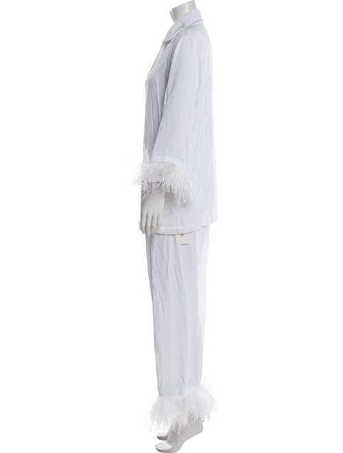 Sleeper Feather Trim Pant Set