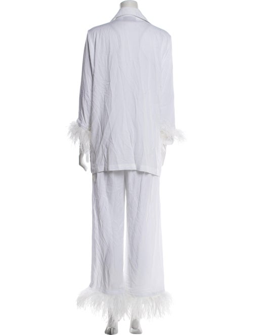 Sleeper Feather Trim Pant Set