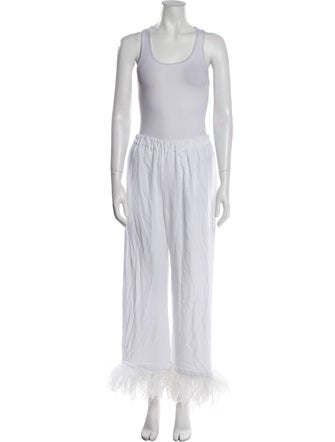 Sleeper Feather Trim Pant Set