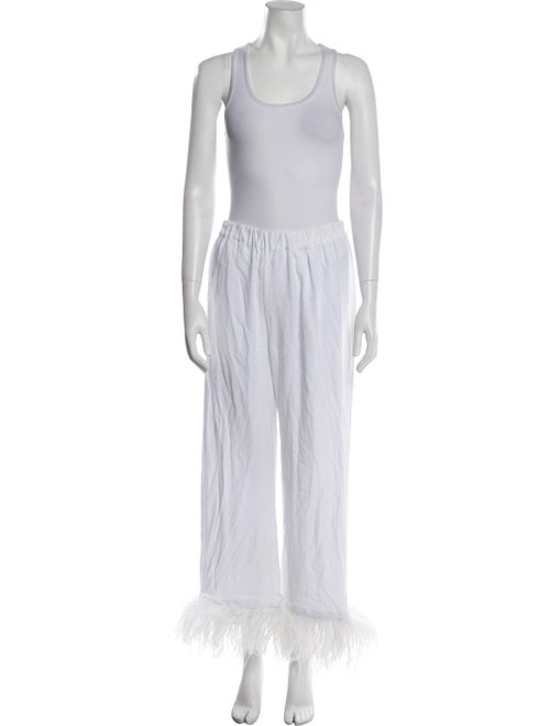 Sleeper Feather Trim Pant Set
