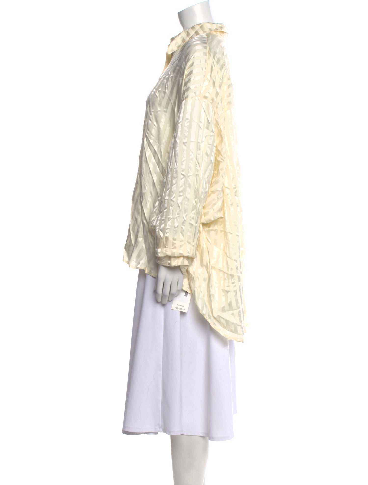 Sleeper Striped Long Sleeve Button-Up Top