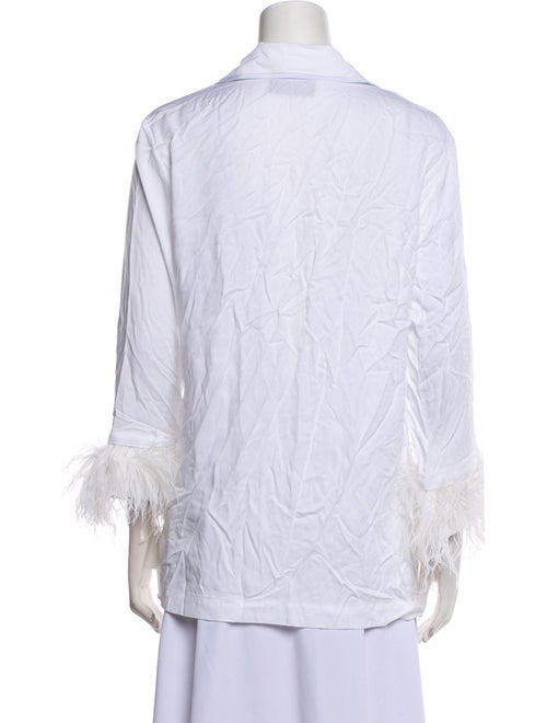 Sleeper Three-Quarter Sleeve Button-Up Top