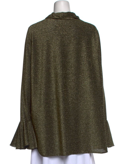 Sleeper Nylon Long Sleeve Button-Up Top