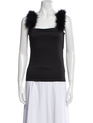 Sleeper Tops Square Neckline Sleeveless Top M