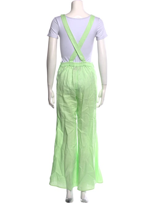 Sleeper Linen Square Neckline Jumpsuit