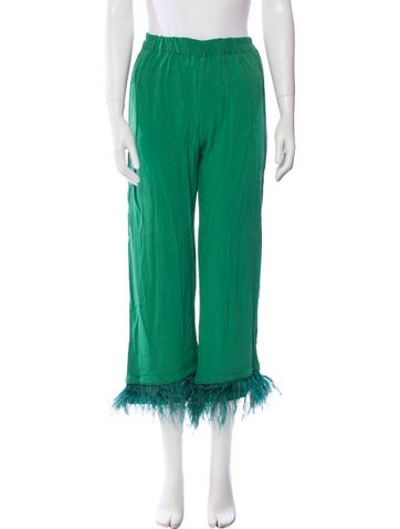 Sleeper Loungewear Feather Trim Pajamas S